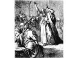 Ezekiel prophesying to the elders who had visited him - Ezek.14.1